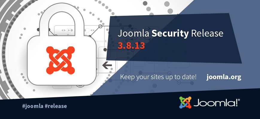 Joomla! 3.8.13 aggiornamento dedicato alla sicurezza e qualche informazione su Joomla! 3.9
